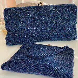 Pair of Vintage Belgian Beaded Clutches – Walborg & Made in Belgium